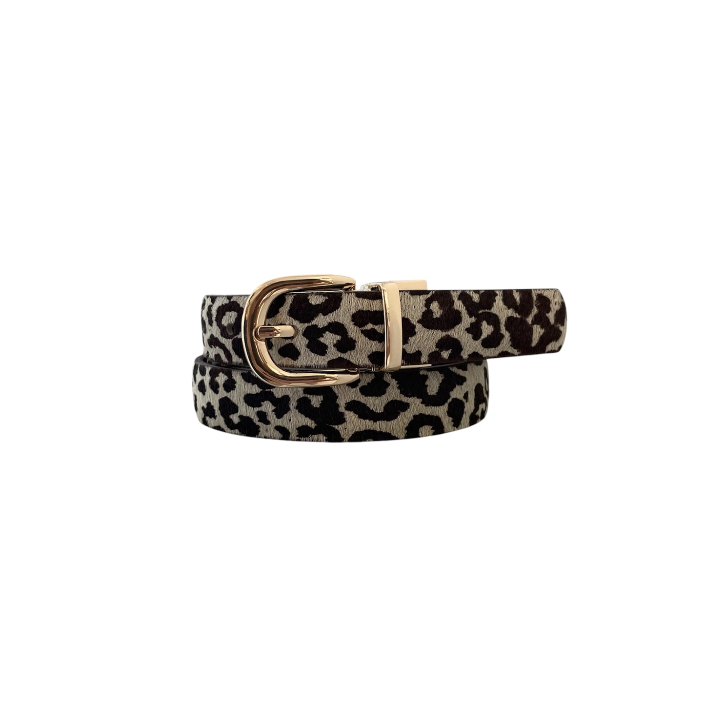 Cinturón Doble Faz Cafe X Animal Print