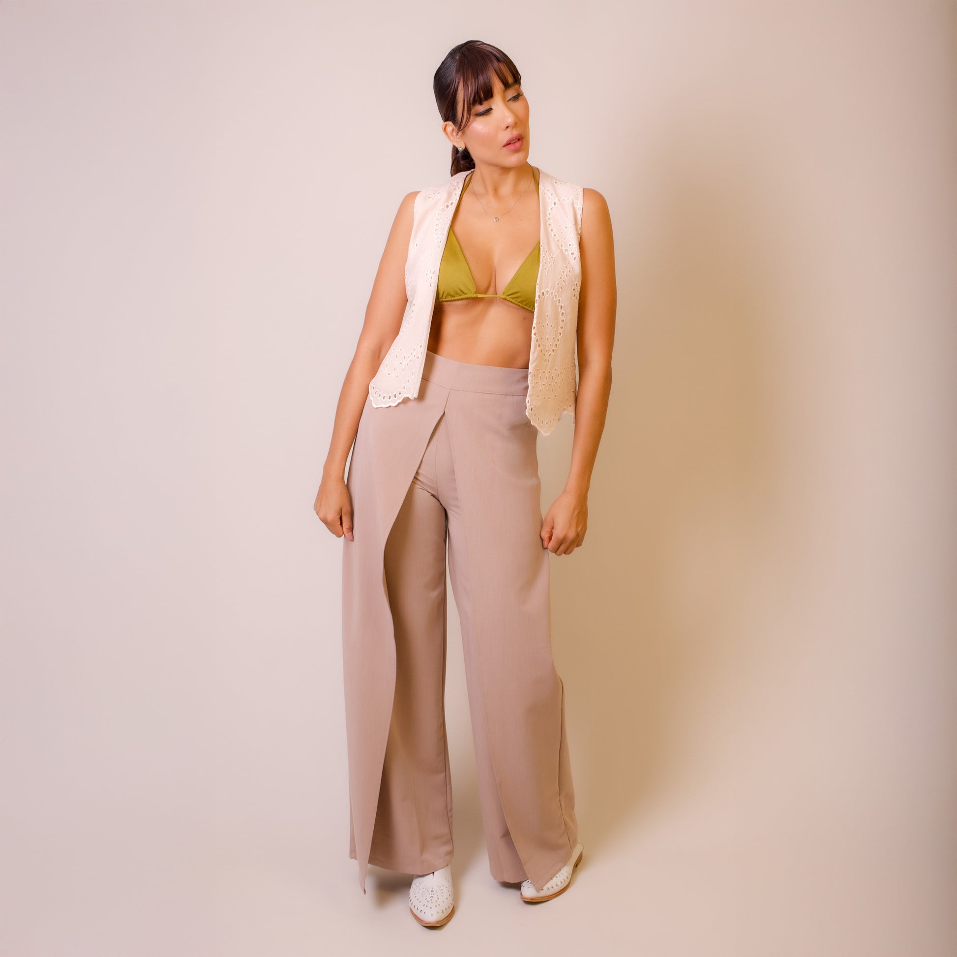 Pantalón Cori<span> - </span>Taupe, M image