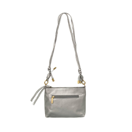 Bolso Alma Plateado Con Textura image 1