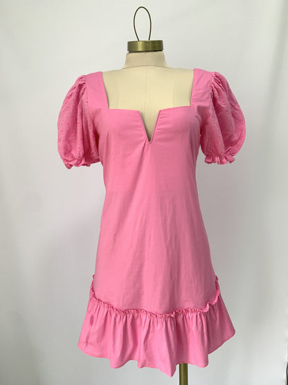 Vestido Meni Hoja Rota<span> - </span>Rosado, M image