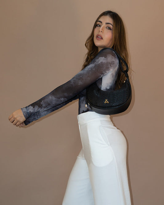 Bolso Loon Negro Textura Banner