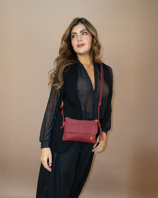 Bolso Bau lll Rojo Cereza