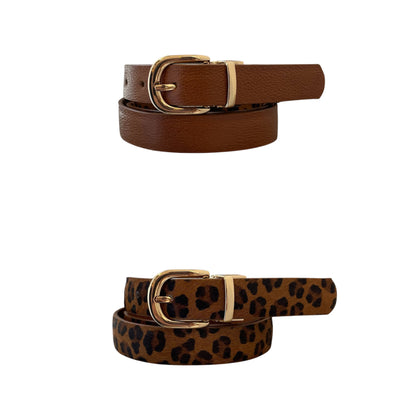 Cinturon Doble Faz Miel X Animal Print