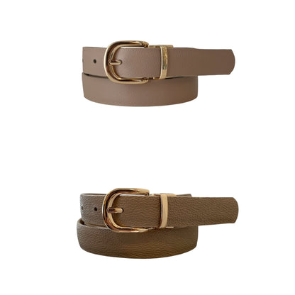 Cinturón Doble Faz Beige X Nude