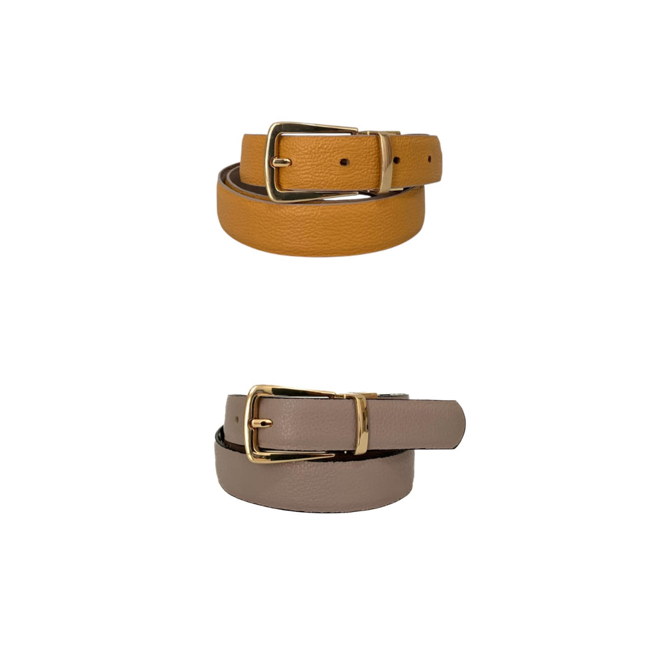Cinturón Doble Faz Taupe X Arcilla