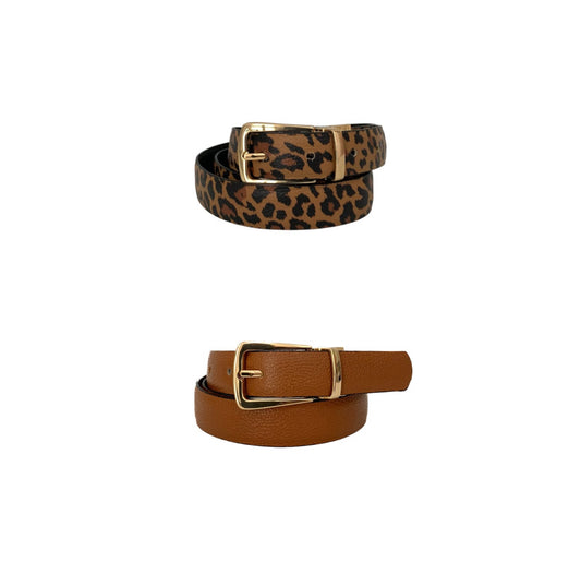 Cinturón Doble Faz Cafe Miel x Animal