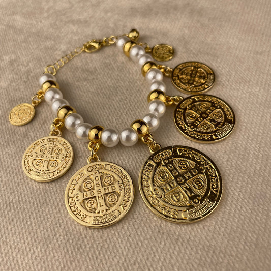 Pulsera De San Benito Perlada