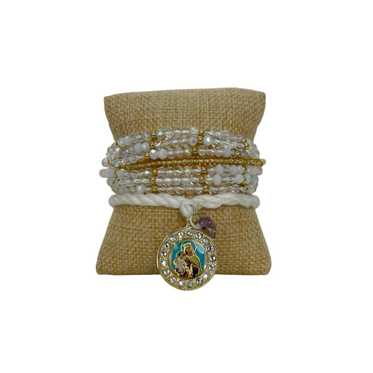 Set Pulsera Lazo Relicario