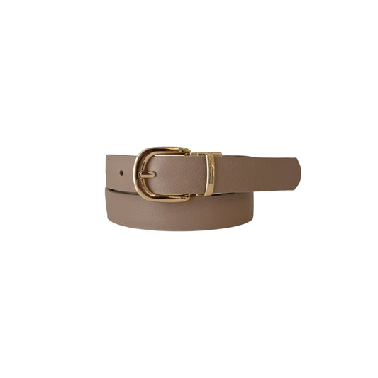 Cinturón Doble Faz Beige X Nude