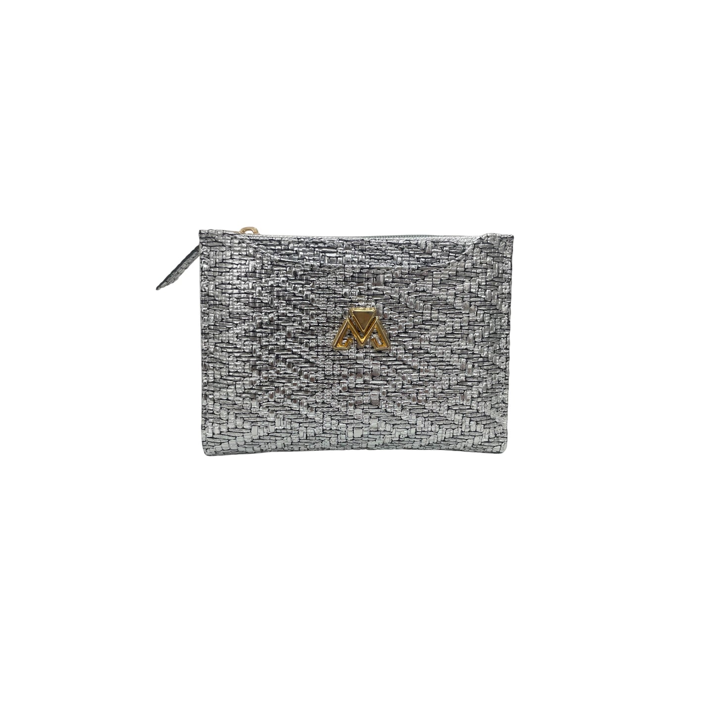 Billetera Duo Plomo Membrillo  Plateado
