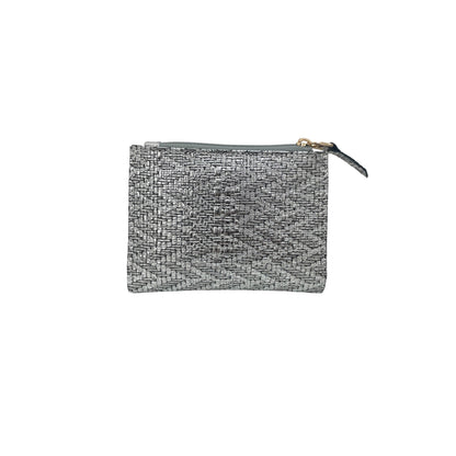 Billetera Duo Plomo Membrillo  Plateado