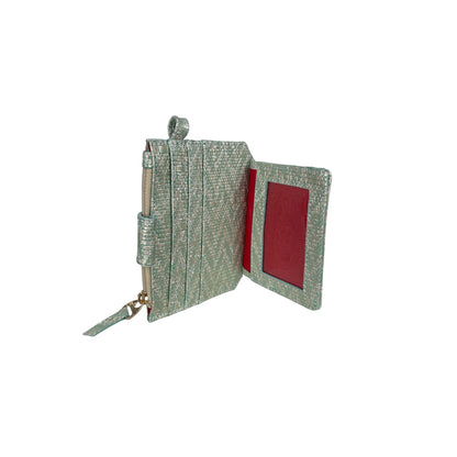Tarjetero Perlado Verde