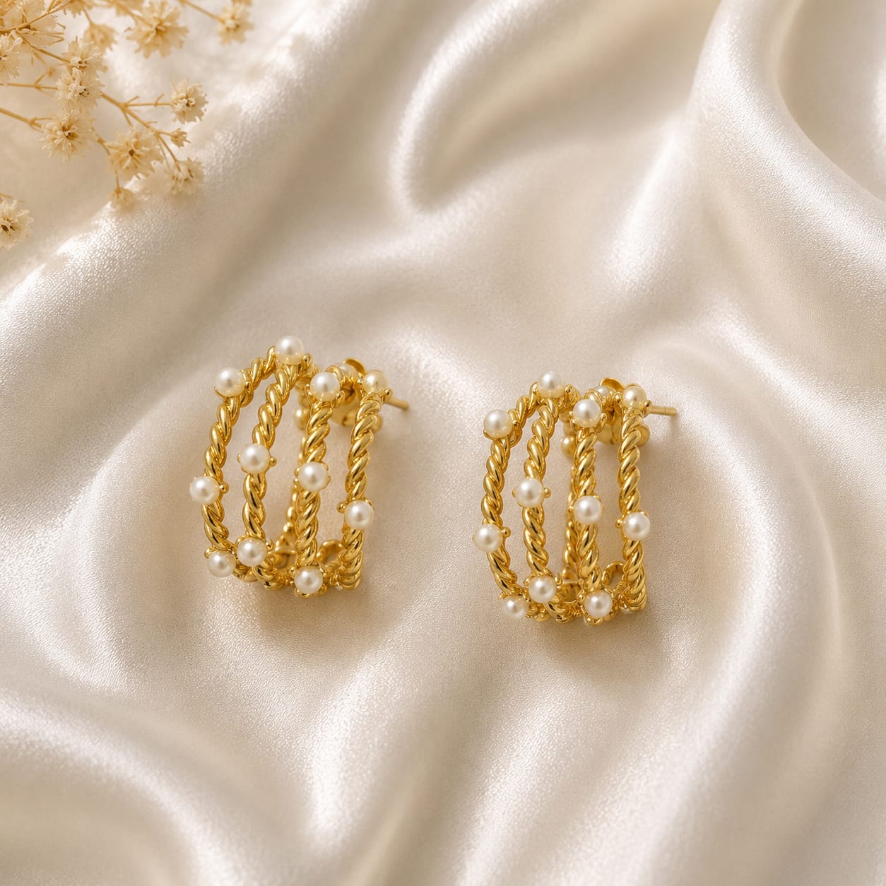 Aretes Candonga Perlitas