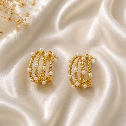 Aretes Candonga Perlitas